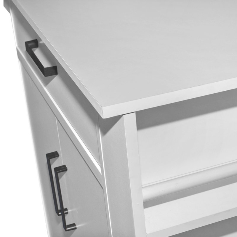 Latitude Run® 31.5'' Wide Rolling Kitchen Island & Reviews Wayfair